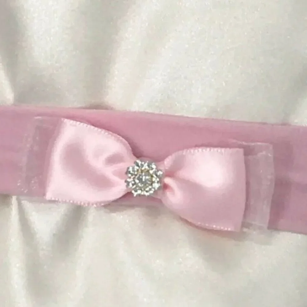Handmade Baby Girl Headband Pink Size 0-3 Months
